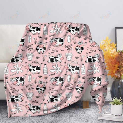 Pink Cow Blankets