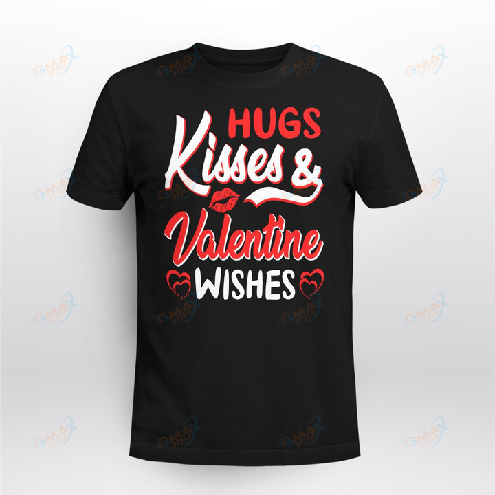 Hugs-kisses-_-Valentine-wishes-T-Shirt