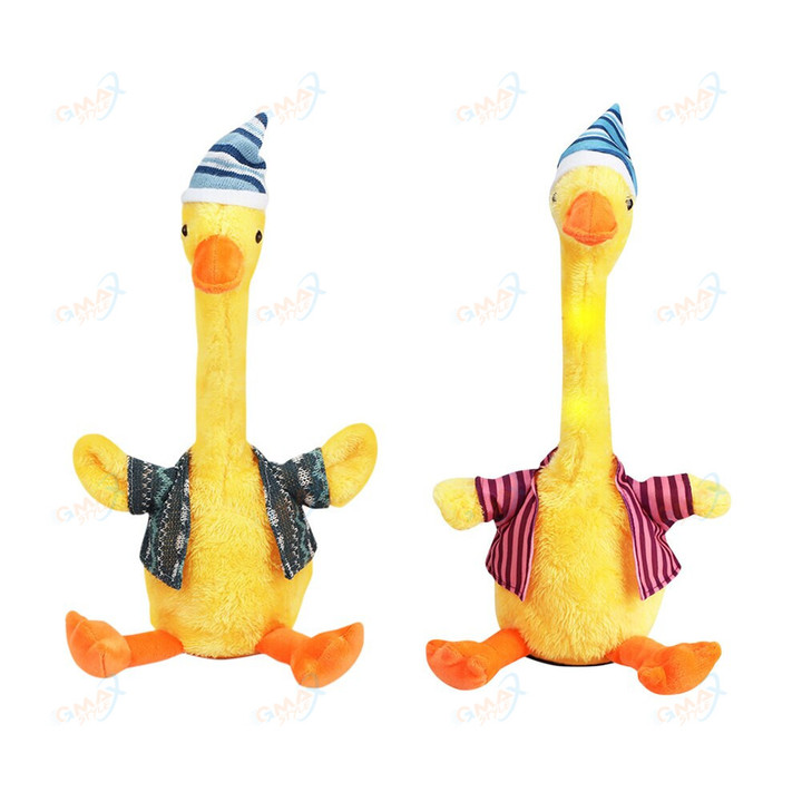 Dancing Duck Doll Talk Sing Dancing Duck Plush Toy Kids Learn Talking Toys Kids Repeat Talking Baby Toy