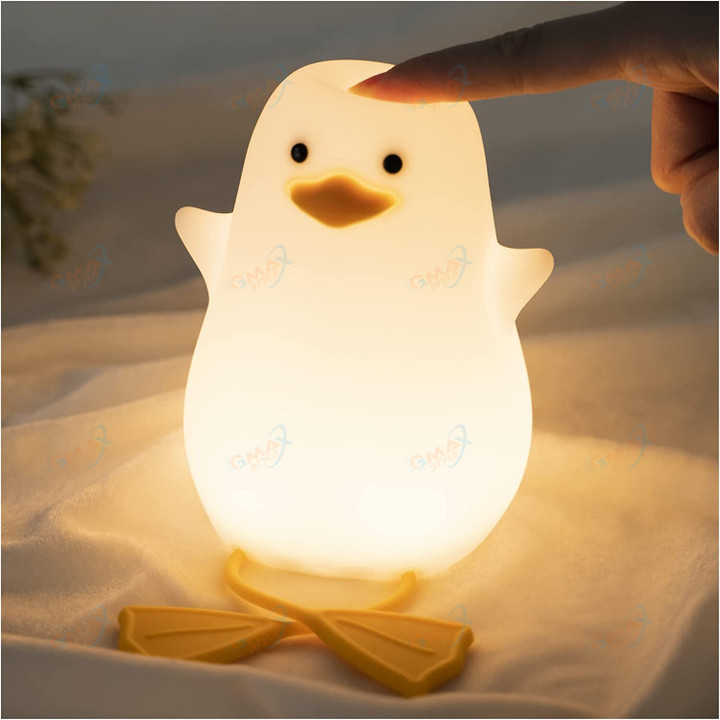 Duck Night Light USB Rechargeable Dimmable Cute LED Seagull Night Lamp for Baby Kids Nursery Bedroom Decor