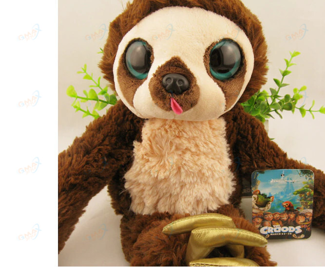 sloths Long arm monkey plush doll the Croods Factory direct sale toys soft Big eyes monkey baby gift