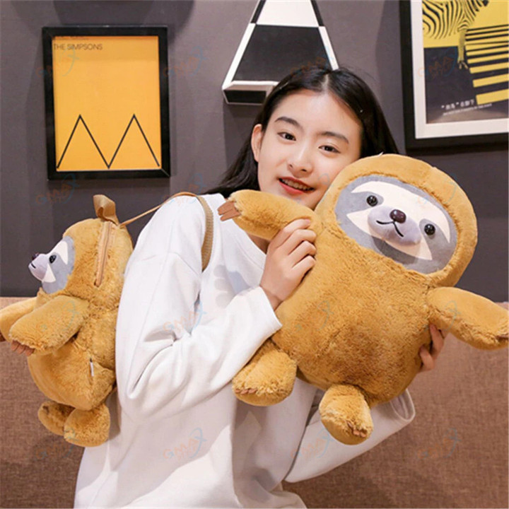 Kawaii Sloth Plush Toys Pillow Doll Backpack The Fabric is Comfortable Soft With PP Cotton Padding Gift