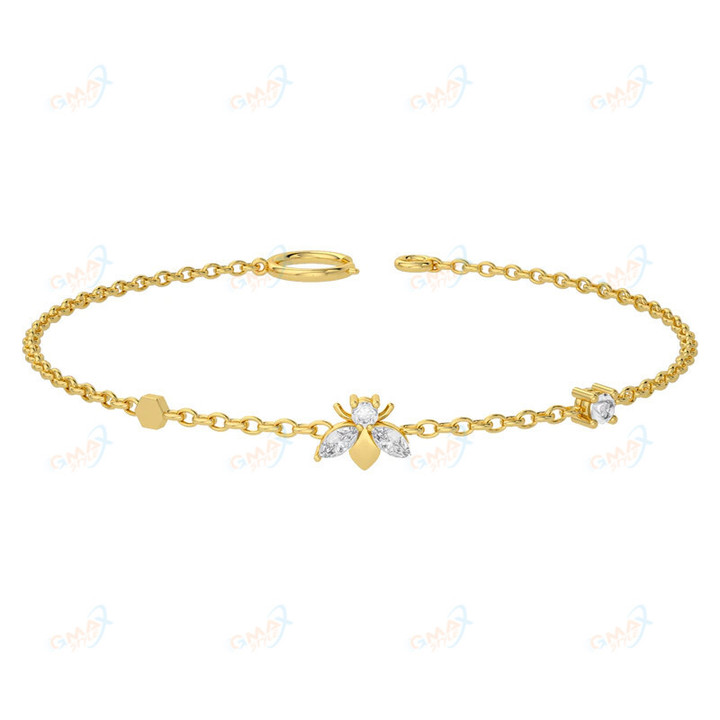 Luxury Simple Bee Bracelet for Women Jewelry Gifts