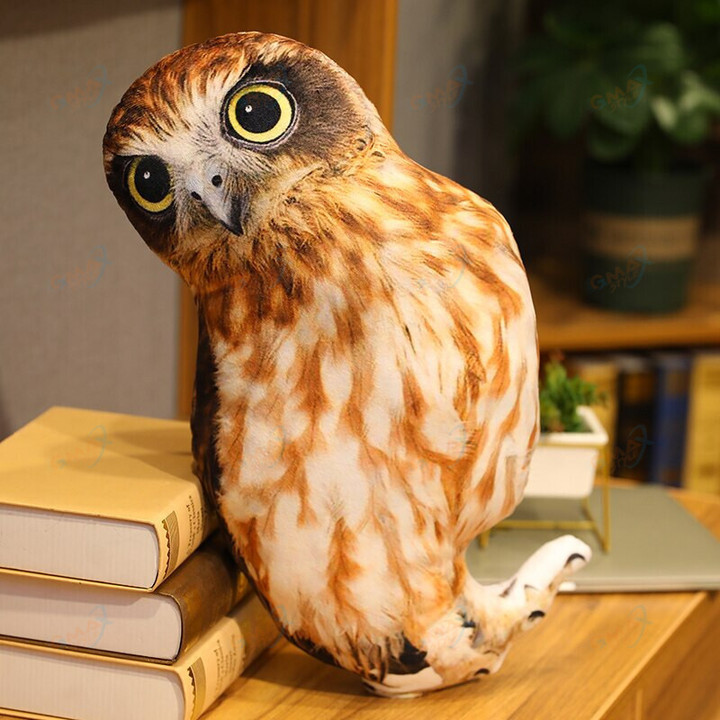Owl Soft Stuffed Eagle Cushion Sofa Decor Cartoon Bird Plush Toys For Kids Gift