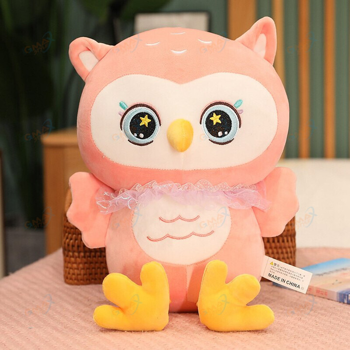 Kawaii Owl Plush Toy Stuffed Down Doll for Kids Baby Lovely Soft Pillow Cushion Gift