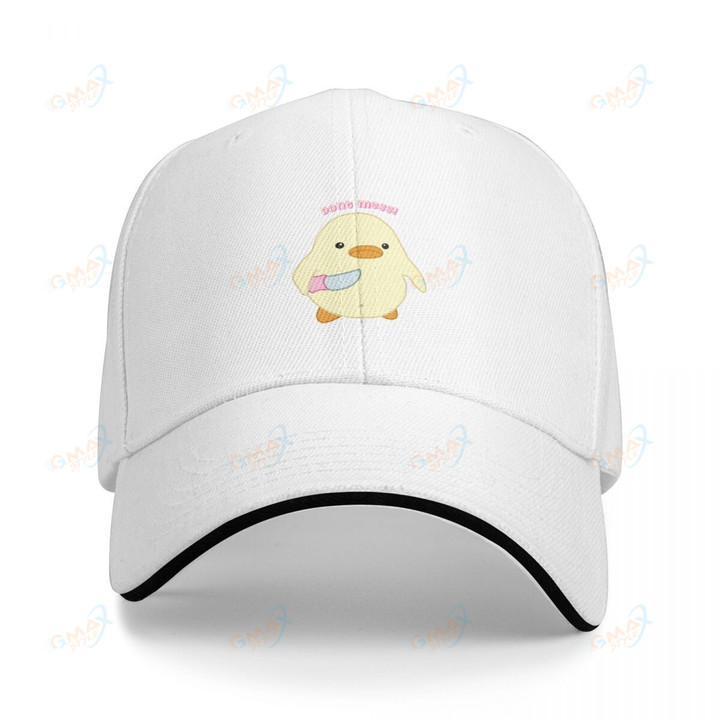 Duck with Knife - dont mess! Baseball Cap Trucker Hat Military Tactical Caps Luxury Man Hat Women Hat