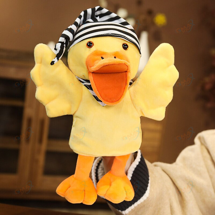 Funny Plush Toys Hand Puppet Cute Parrot Duck Gloves Children Holiday Game Props