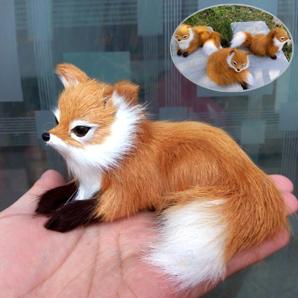 1Pcs Simulation Animal Foxes Plush Toy Doll Photography for Children Kids Birthday Gift
