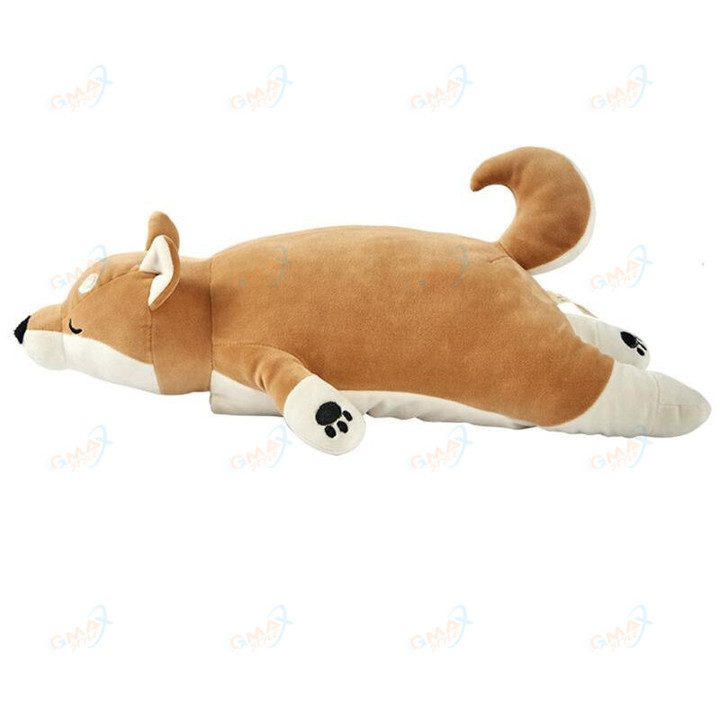 Cartoon Lying Plush Stuffed Dog Big Toys Shiba Inu Dog Doll Lovely Animal Children Birthday Gift Corgi Plush Pillow
