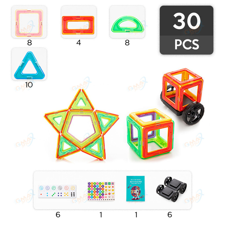 Magnetic Building Blocks Educational Toy Set