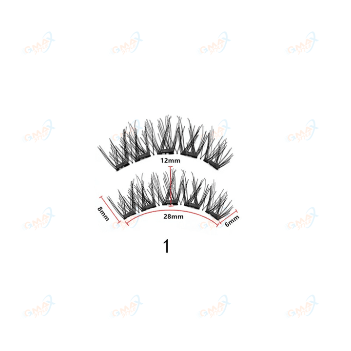 3D Magnetic Eyelashes With Magnets Makeup