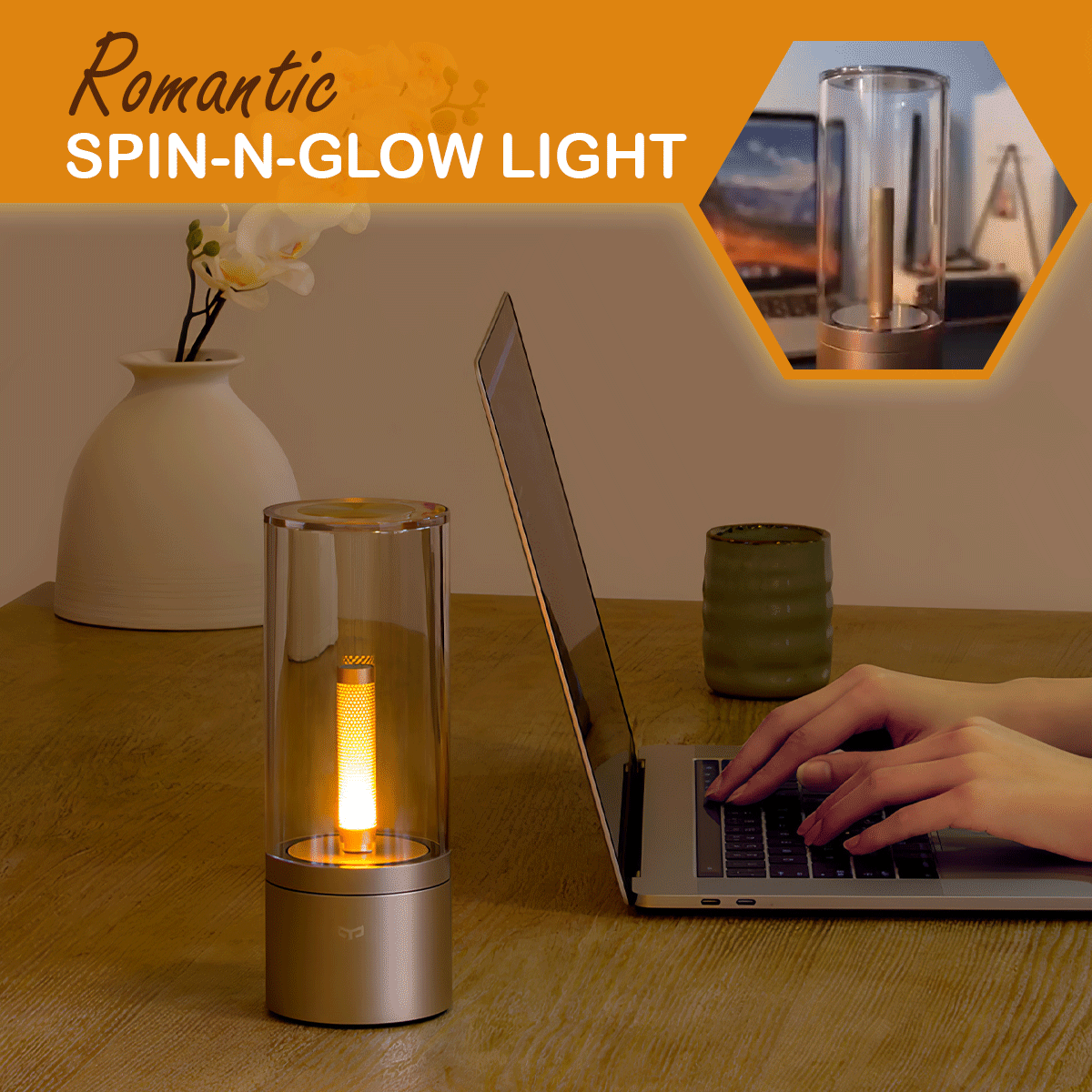Romantic Spin-N-Glow Light
