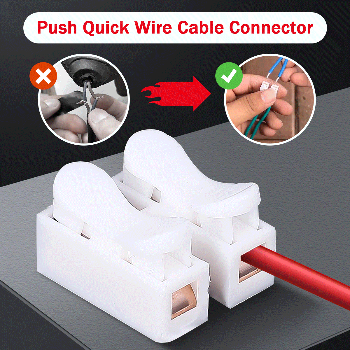 Push Quick Wire Cable Connector