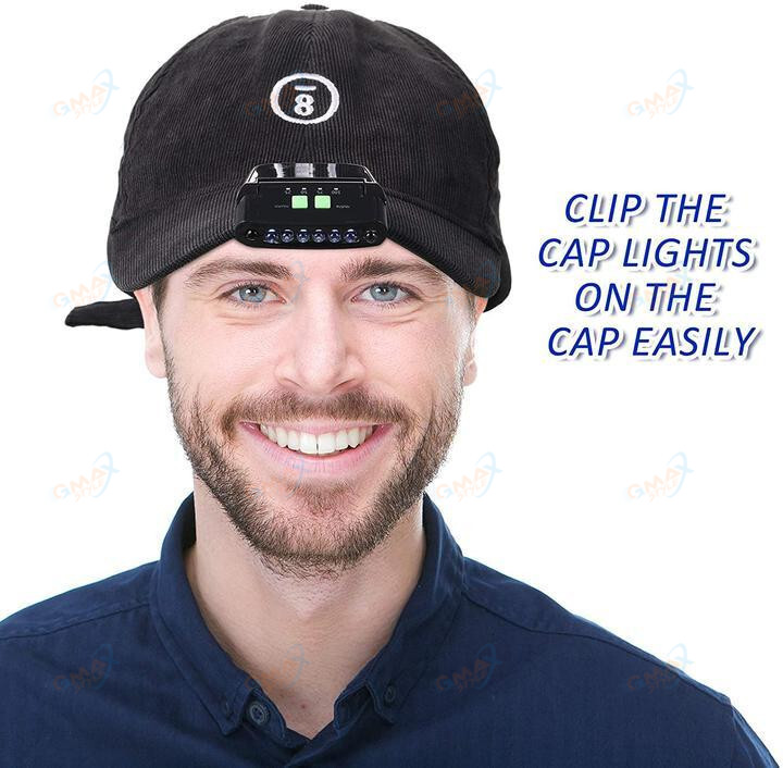 Clip-on Cap LED Light Gesture Sensor Hat Flashlight