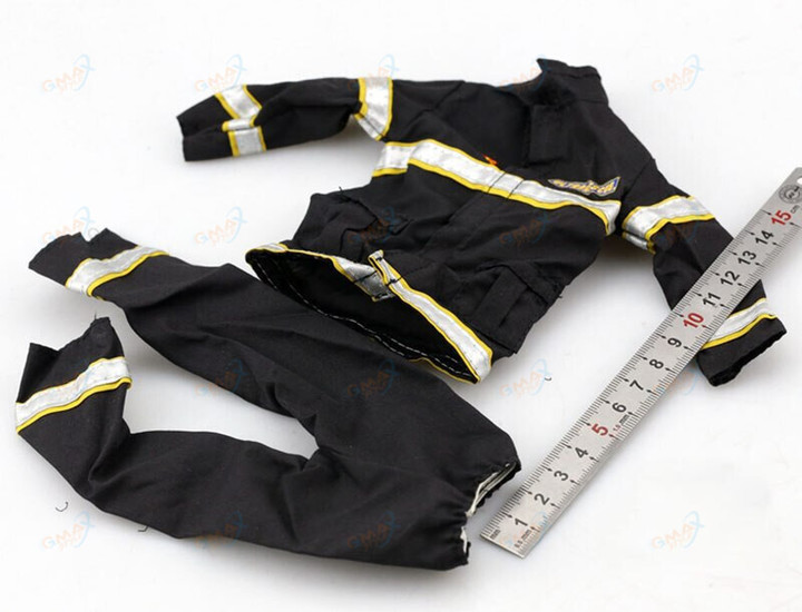 1/6 Scale Fire Coat Suit Fireman Overalls Jacket Clothes Model Fit 12Inch Man Action Figure Body Clothing Accessory Doll Figure