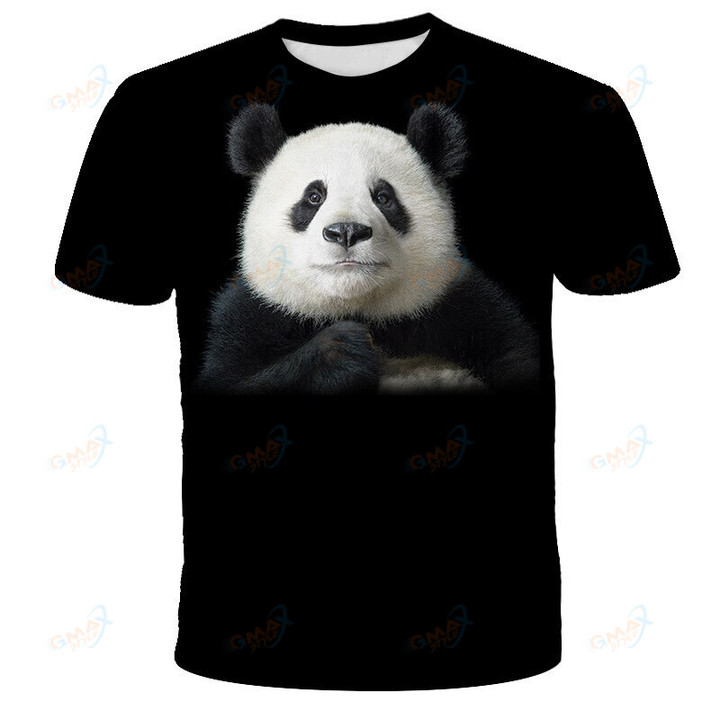 New Cute Panda Baby Girls Boys Clothes Cartoon 3D Print Tshirts