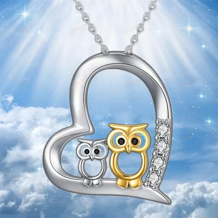 Owl Necklace Fashion Mother Child