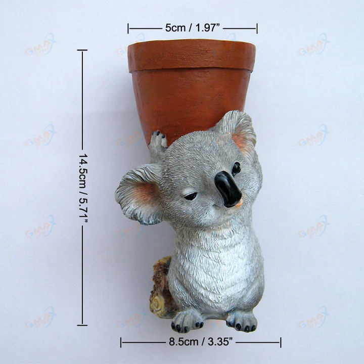 Koala Flower Pot Decorative Resin