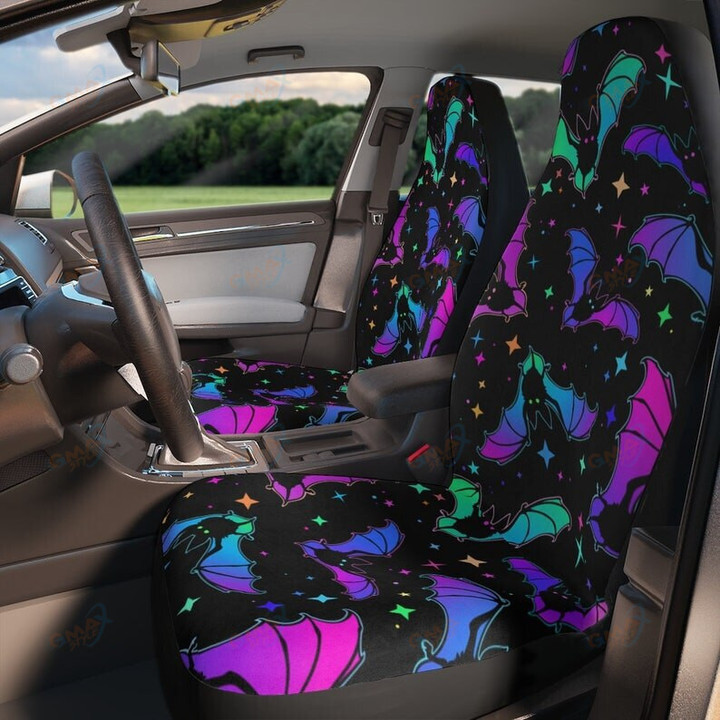 Colorful bats Car Seat Covers