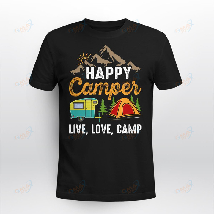 HAPPY CAMPER LIVE,LOVE,CAMP