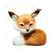 1pcs Cute Simulation Little Fox Model Plush Toy