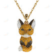 Cute Fox Necklace Pendant Surprise Gift for Girl Women Jewelry