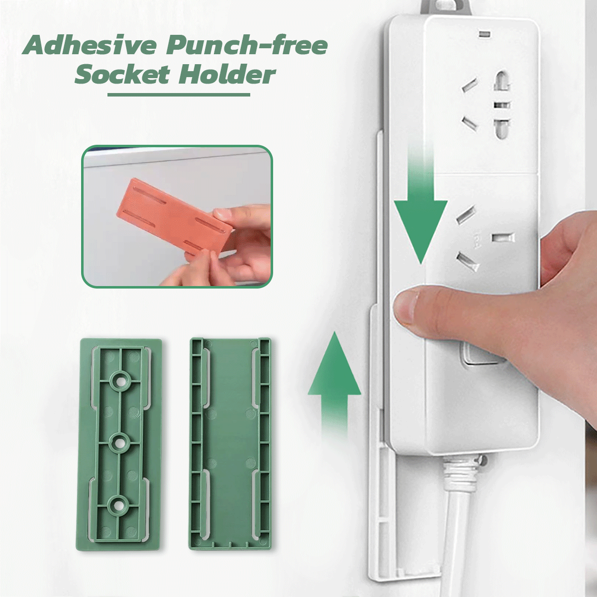 Adhesive Punch-free Socket Holder