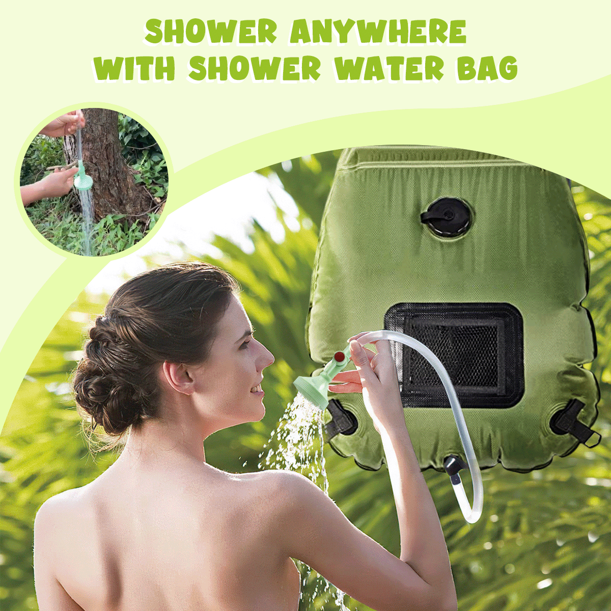 Solar Heating Camp Shower Water Bag