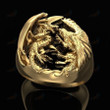 Golden Dragon Ring For Men Creative Domineering Dragon Rings