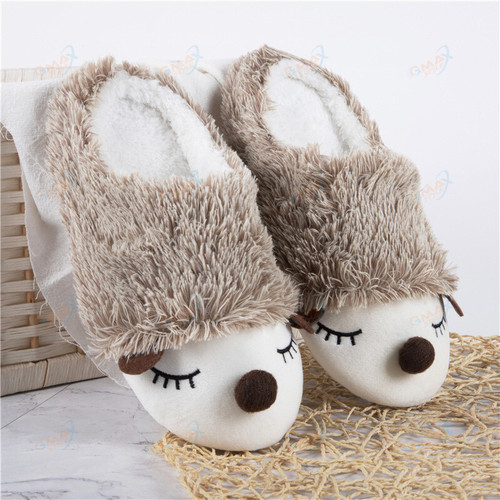 hedgehog cute home slippers winter indoor slippers.