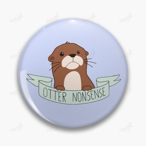 New Otter Soft Button Pin