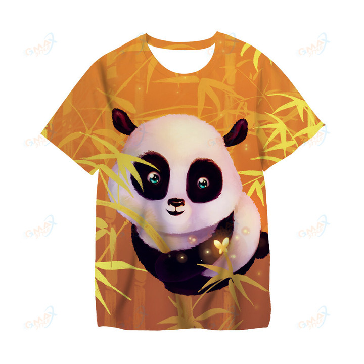 Cute Panda Baby Girls Boys Clothes Cartoon 3D Print Tshirts