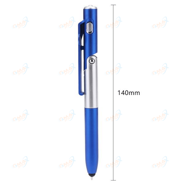 4 in 1 Multifunctional Folding Ballpoint Pen LED Light Worldwide