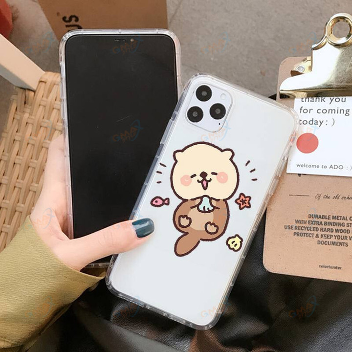 Cute animal otter Phone Case for iPhone 11 12 13 mini pro