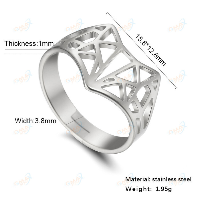 Fox Ring Stainless Steel Animal Jewelry Gifts for Women Friend