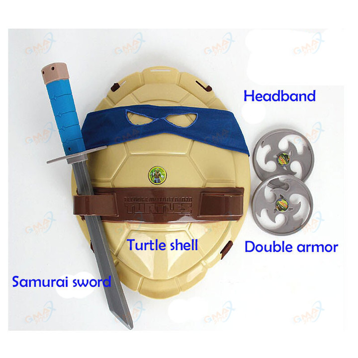 Teenage Mutant Ninja Turtles Anime Figure Movie Fantasy Armor Toy Weapon Leo Raph Mikey Don Cosplay Shell Props for Boy Kids Toy