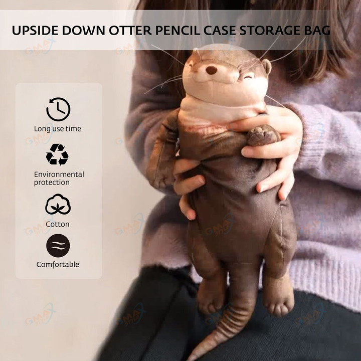 Cute Otter Stuffed Cotton Pencil Case Children Plush Toys