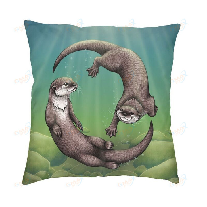 Otters Cushion Cover