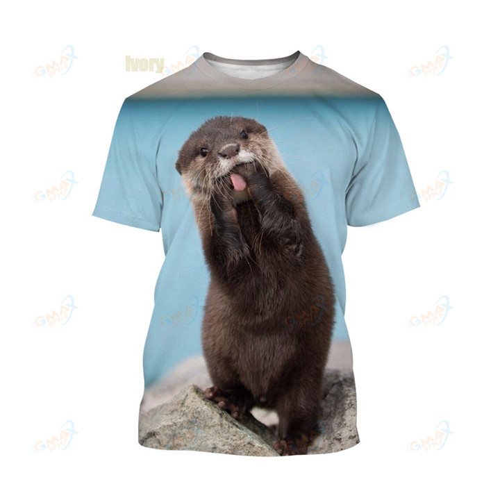 Otter Casual Cute T-shirt