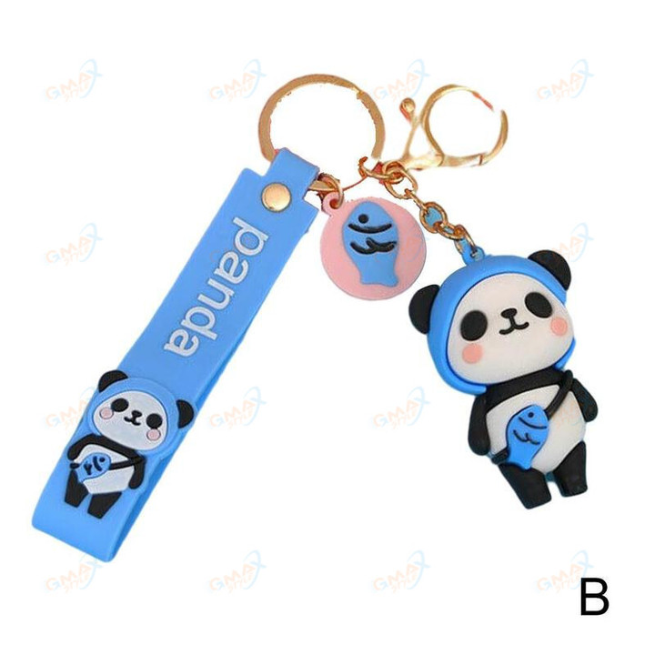 Panda Pendant Keychain Soft Car Keyring