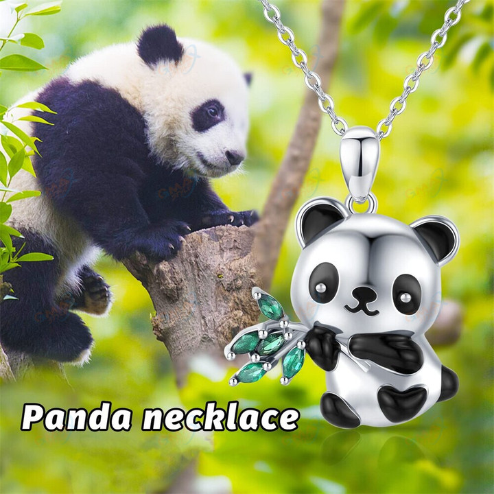 Cute Panda Necklace Jewelry Gift for Girl Woman