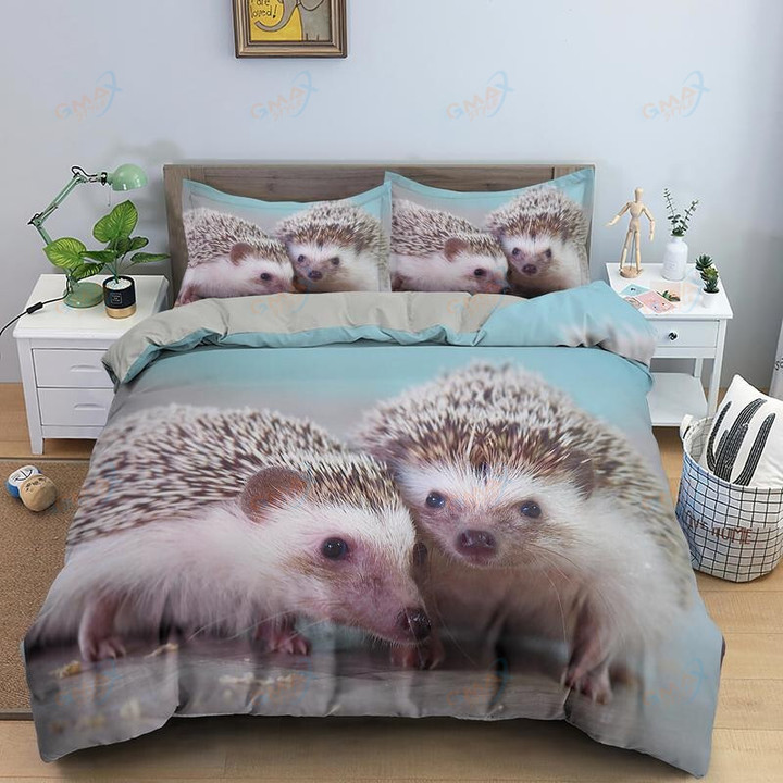 Hedgehog Duvet Cover King Queen 3D Lovely Bedding Set