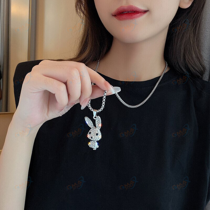 Rabbit Pendant Necklace for Women Trend Party Jewelry