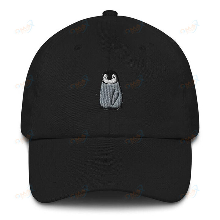 Penguin Embroidery Shade Baseball Cap Hip Hop Unisex Adjustable Spring Autumn Solid Color Dad Hat Peaked Cap