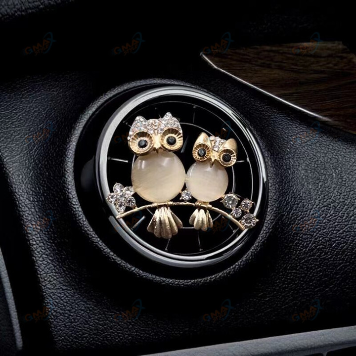 Owls Decor In Car Air Freshener Auto Outlet Perfume Air Vent Clip Flavoring Smell Car Aroma Diffuser Bling Car Accessories Auto