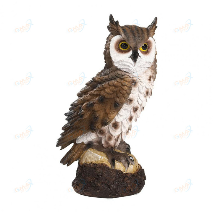 Owl Figurine Modern Owl Statue Living Room Ornament Clear Texture Owl Miniature Office Owl Desktop Ornament Home Decor