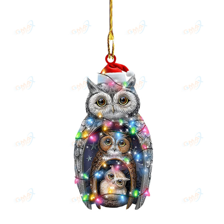 christmas Scarf Ornaments Tree Decorations Personalized Product For Family Scarfe Chicken Owl Birds Decorations For Home
