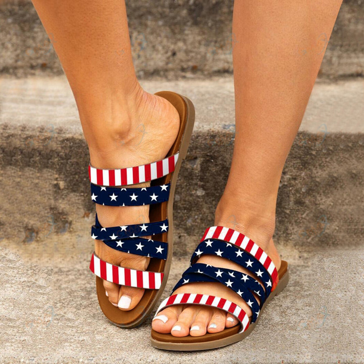 Fashion Slippers Independence Day