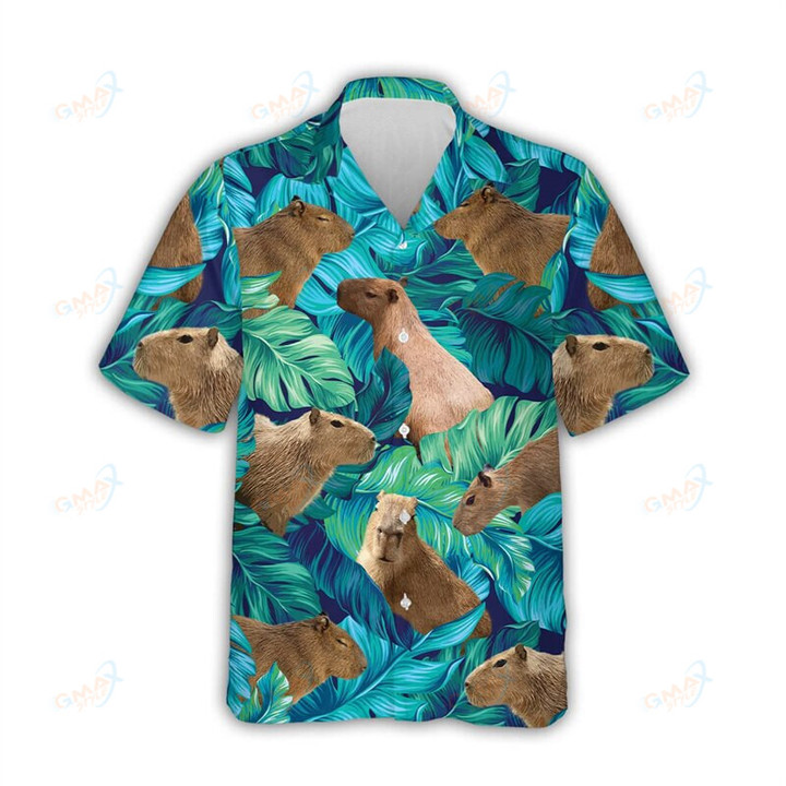Cute Capybara Shirts for Men Clothing