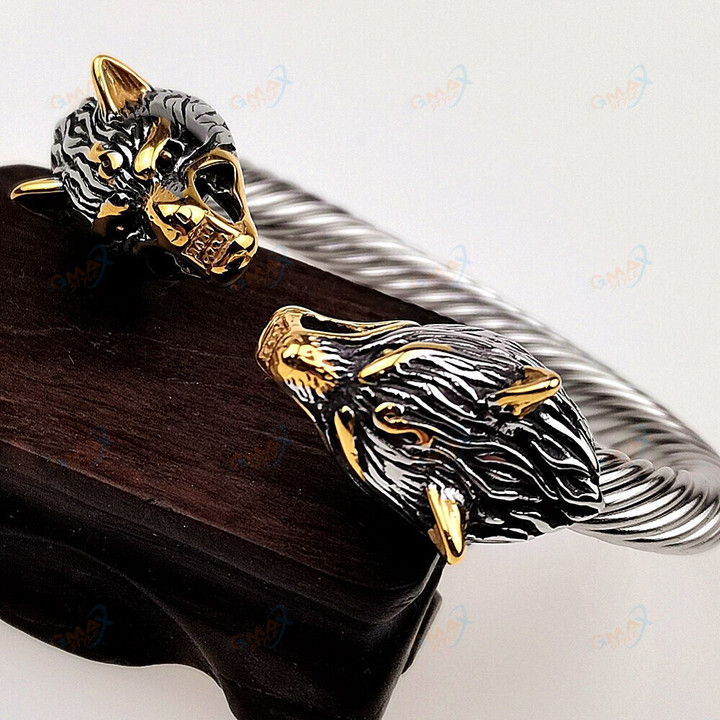 Wolf Head Bracelets Jewelry